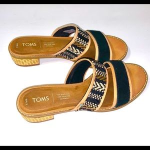 TOMS Mariposa Geometric Woven Strap Sandals